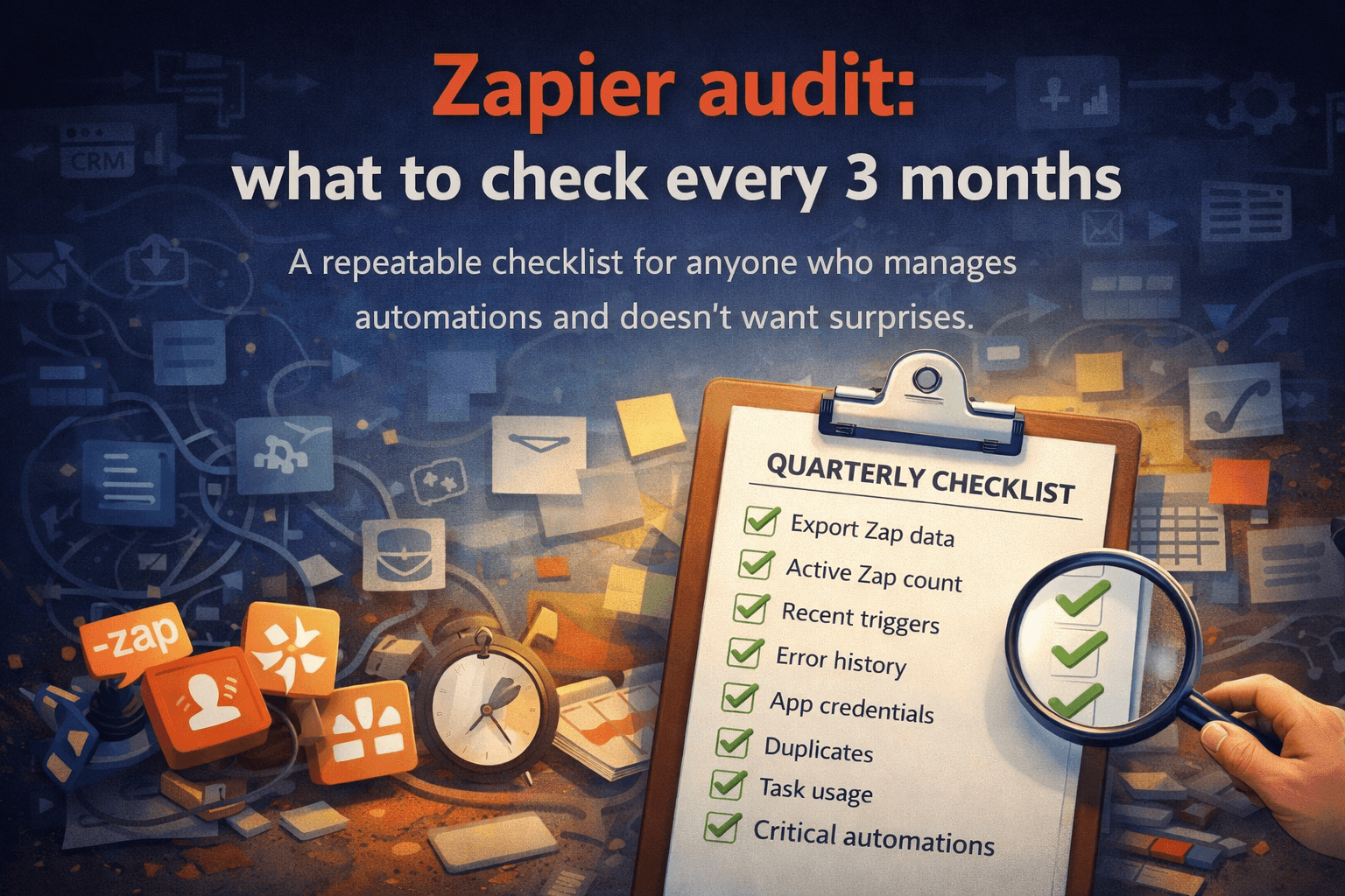Zapier audit: what to check every 3 months