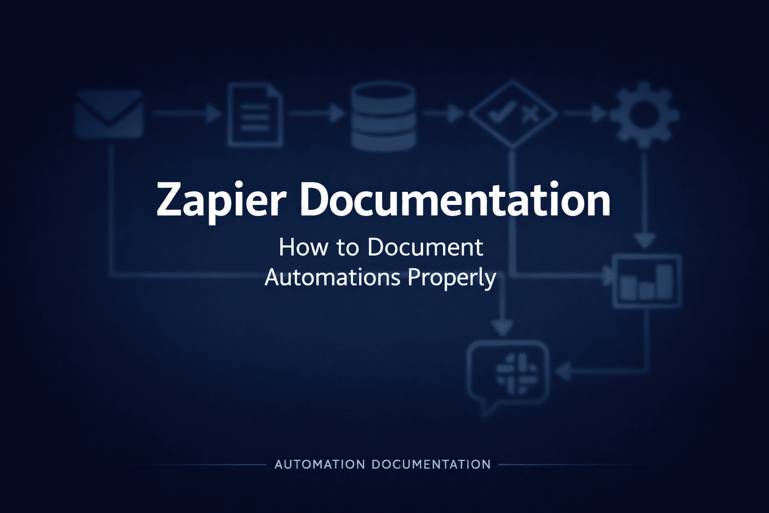 Zapier documentation: how to document automations properly